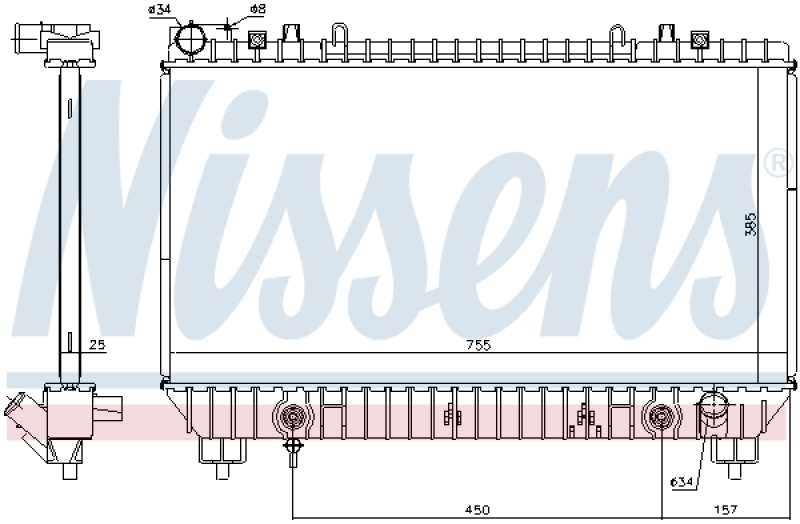 NISSENS Radiator, engine cooling