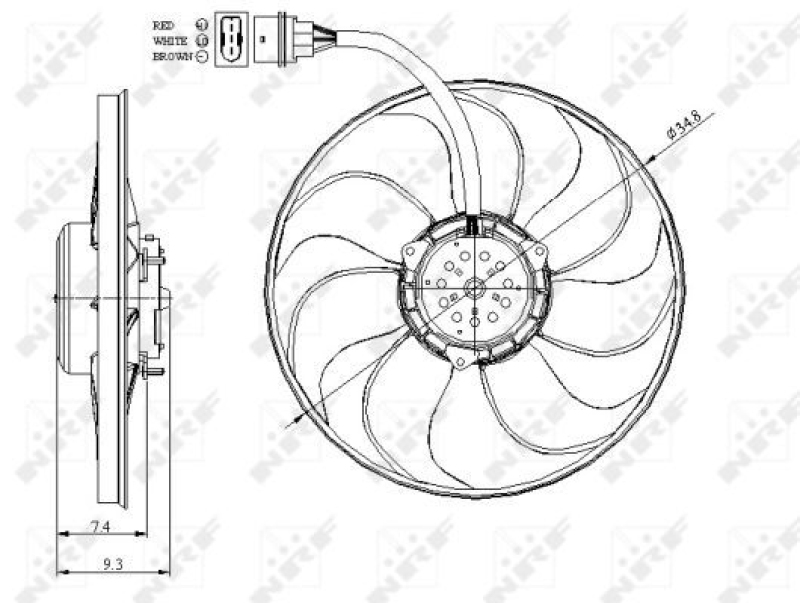 NRF Fan, radiator