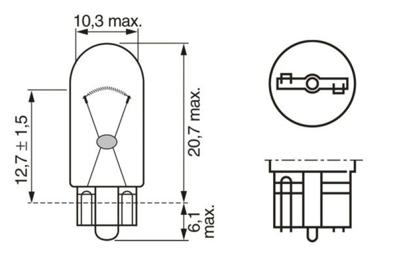 BOSCH Glühlampe, Blinkleuchte Pure Light BL
