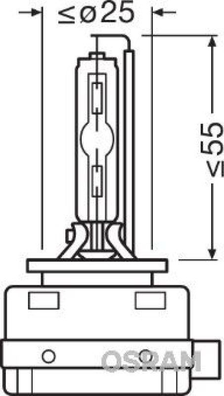 OSRAM Xenon Hauptscheinwerfer Glühlampe