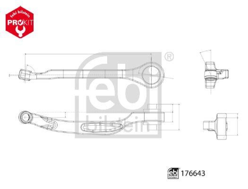 FEBI BILSTEIN Control Arm/Trailing Arm, wheel suspension ProKit
