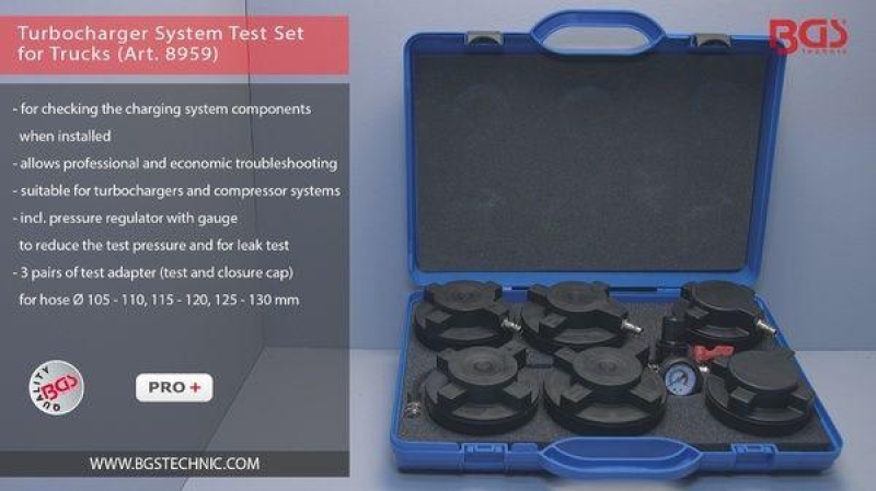 BGS Testing Device, exhaust turbocharger