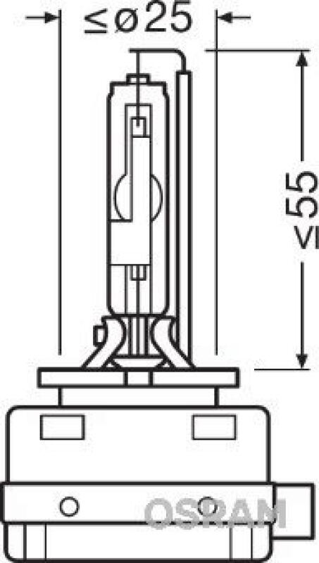 OSRAM XENARC ORIGINAL Xenon Brenner Gasentladungslampe D3R