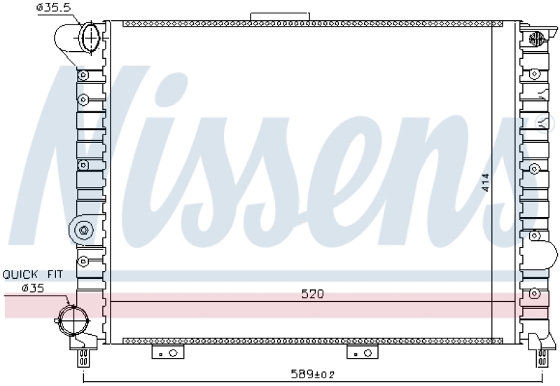 NISSENS Radiator, engine cooling