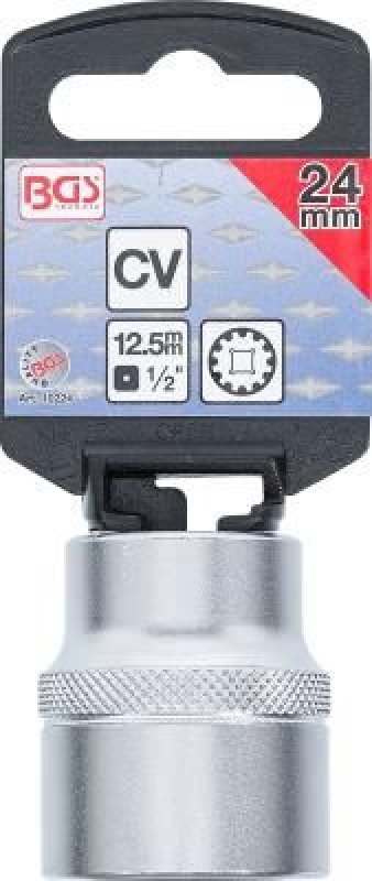 Steckschlüssel-Einsatz Gear Lock | Antrieb Innenvierkant 12,5 mm (1/2") | SW 24 mm