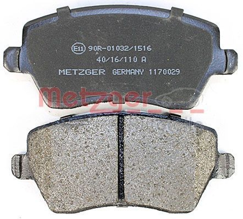 METZGER Brake Pad Set, disc brake GREENPARTS