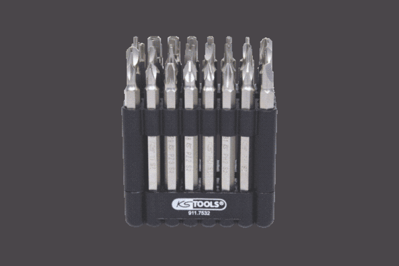 KS TOOLS Kit, screwdriver bits