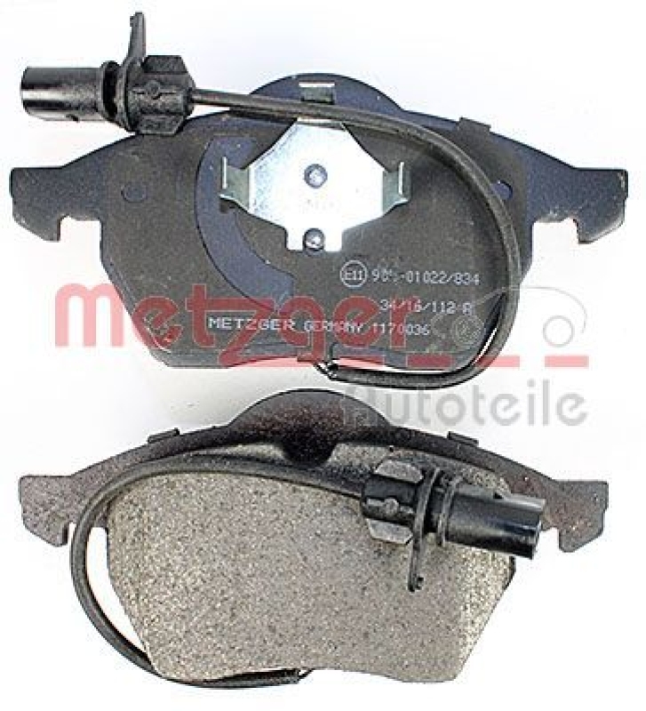 METZGER Brake Pad Set, disc brake