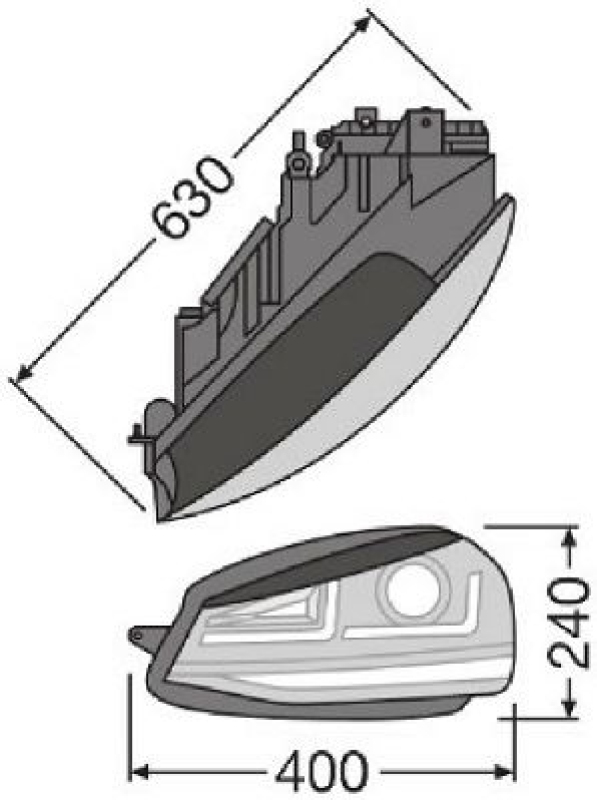 ams-OSRAM Hauptscheinwerfersatz LEDriving® headlights for VW Golf VII