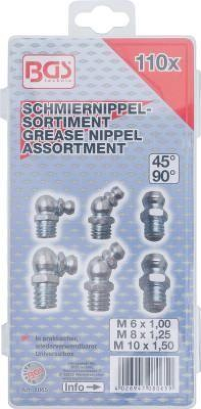 BGS Assortment, grease nipples