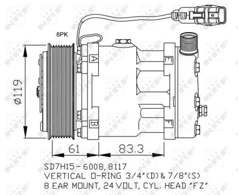 NRF Compressor, air conditioning