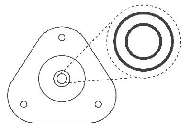 KYB Reparatursatz, Federbeinstützlager Suspension Mounting Kit