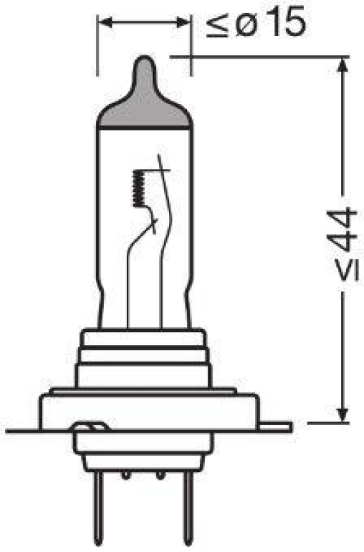 OSRAM Glühlampe, Abbiegescheinwerfer NIGHT BREAKER® SILVER