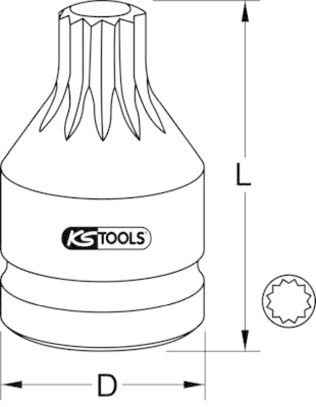 KS TOOLS Kraft-Stecknuss