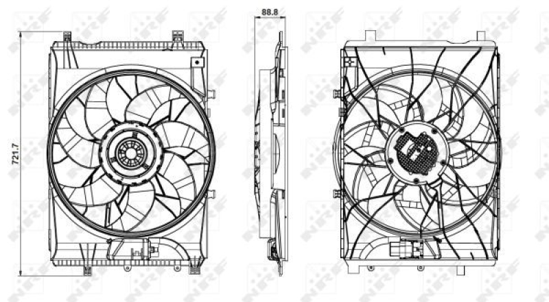 NRF Fan, radiator