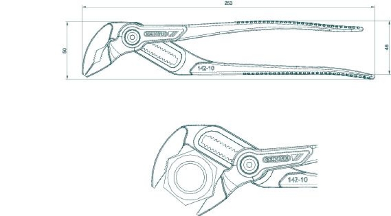 GEDORE Universalzange SB 142 10 TL