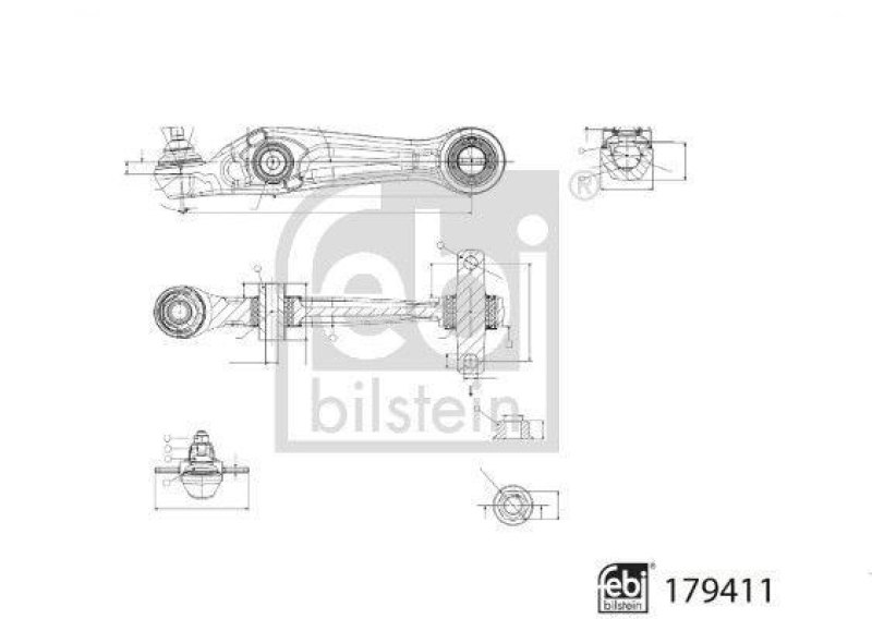 FEBI BILSTEIN Control Arm/Trailing Arm, wheel suspension