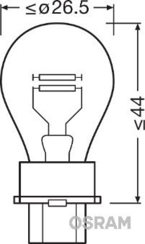 OSRAM Bremsleuchte Glühlampe