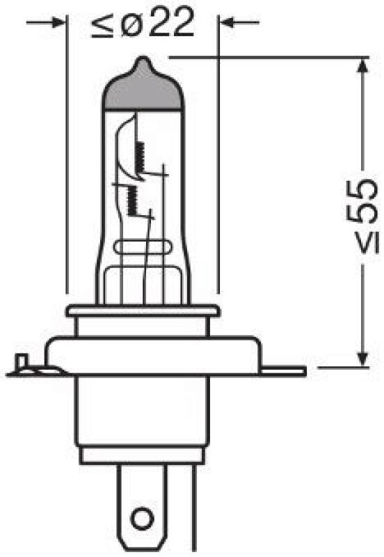 OSRAM Bulb, spotlight NIGHT BREAKER® 200