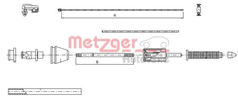 METZGER Accelerator Cable
