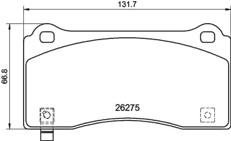 HELLA Bremsbelagsatz, Scheibenbremse 8DB355040-861