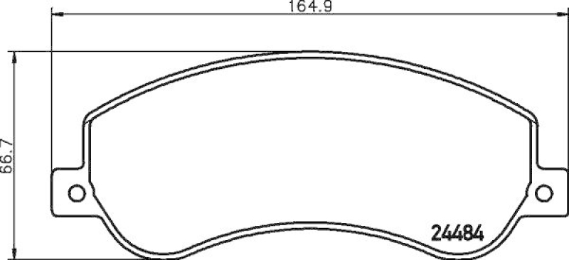 HELLA Bremsbelagsatz, Scheibenbremse 8DB 355 015-401