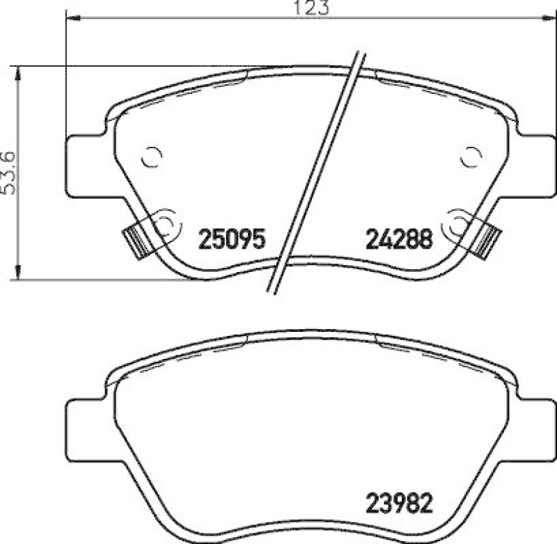 HELLA Bremsbelagsatz, Scheibenbremse 8DB 355 015-441