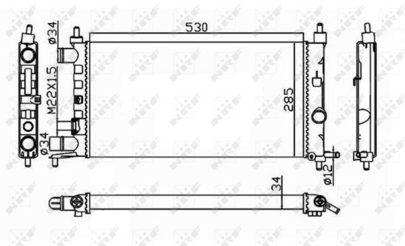NRF Radiator, engine cooling
