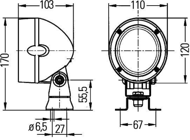 HELLA Arbeitsscheinwerfer 1GM 996 134-321