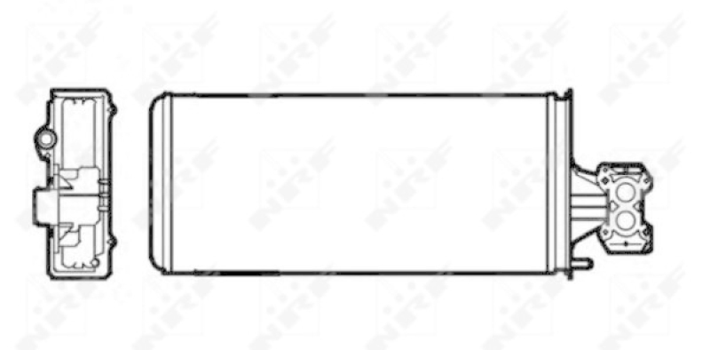 NRF Wärmetauscher, Innenraumheizung 53625