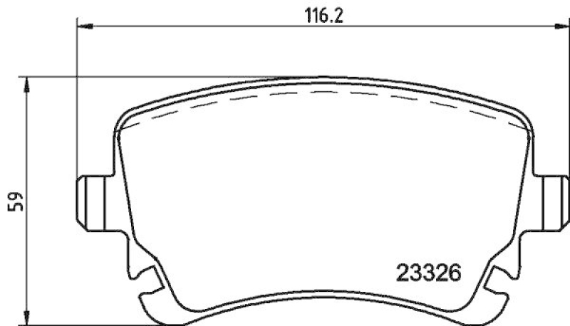 HELLA Bremsbelagsatz, Scheibenbremse 8DB 355 015-951