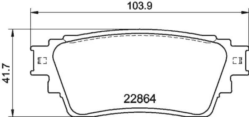 HELLA Bremsbelagsatz, Scheibenbremse 8DB 355 040-501