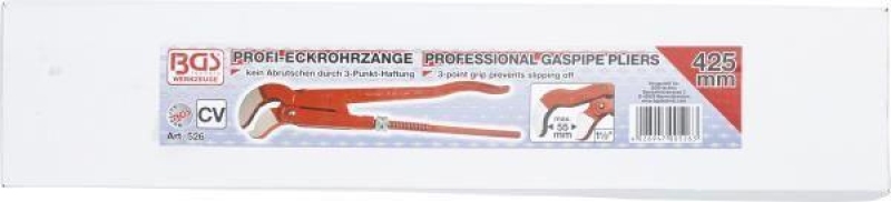 Eckrohrzange | 1,5" | 3-Punkt-Haftung
