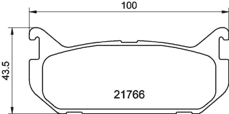 HELLA Bremsbelagsatz, Scheibenbremse 8DB 355 016-711