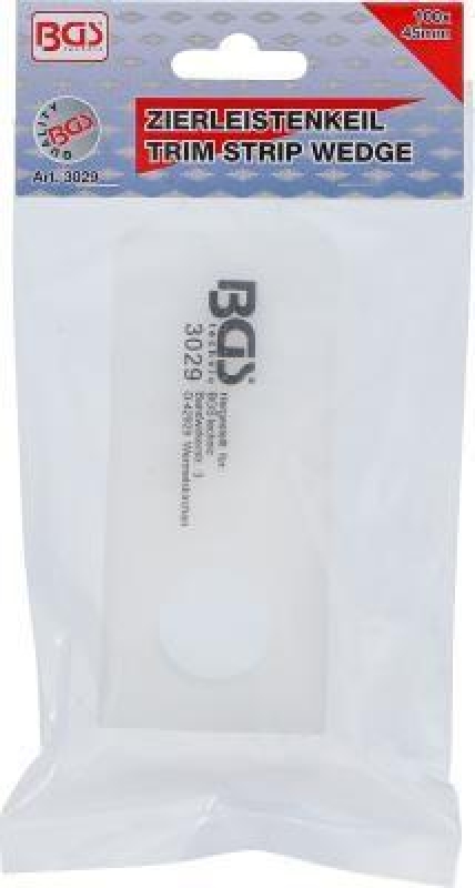 Zierleistenkeil mit Loch | 100 x 45 mm