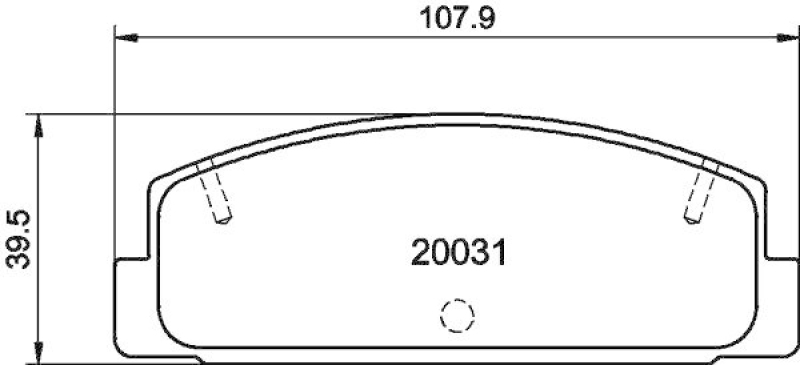 HELLA Bremsbelagsatz, Scheibenbremse 8DB 355 016-761