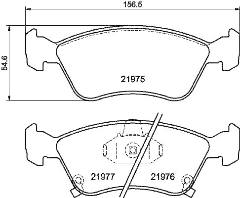 HELLA Bremsbelagsatz, Scheibenbremse 8DB 355 016-981