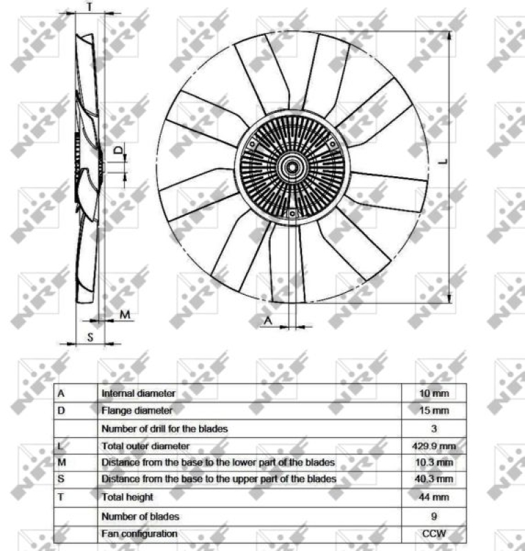 NRF Kupplung, Kühlerlüfter FULL KIT 49543