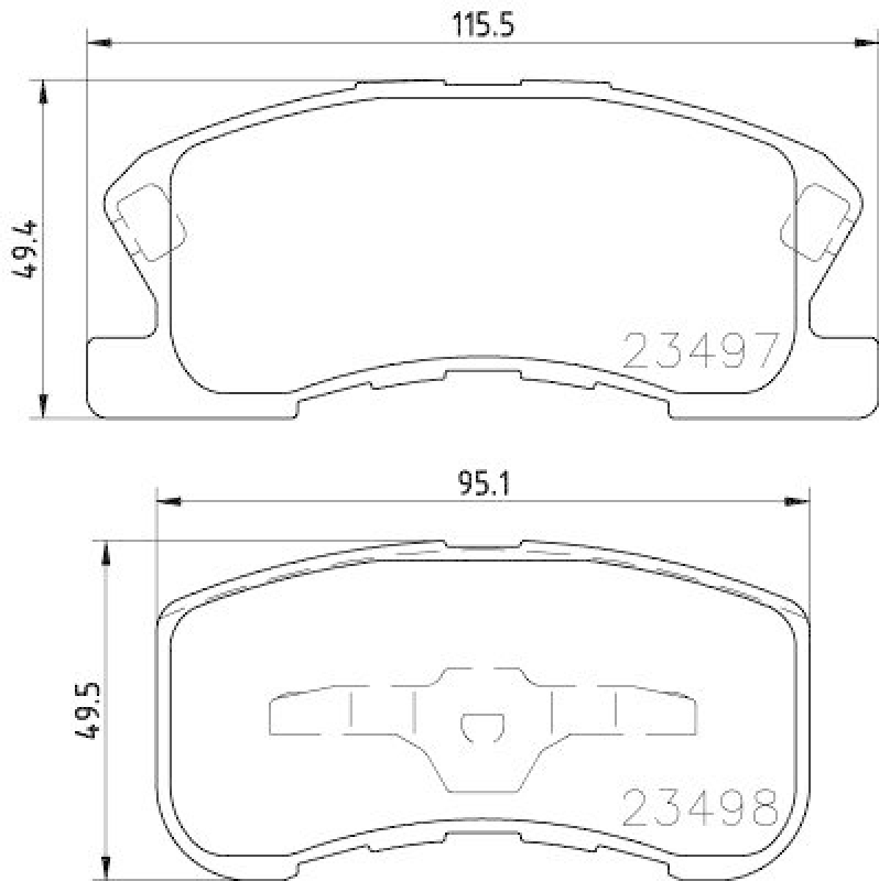 HELLA Bremsbelagsatz, Scheibenbremse 8DB 355 017-111