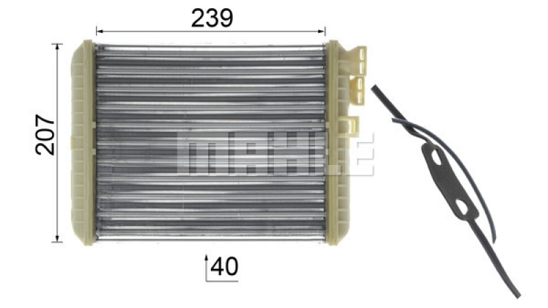 MAHLE Heat Exchanger, interior heating PREMIUM LINE