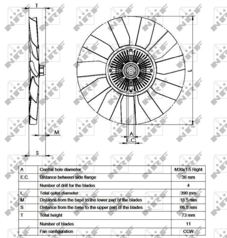 NRF Kupplung, Kühlerlüfter FULL KIT 49563