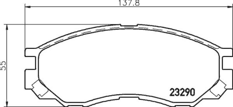 HELLA Bremsbelagsatz, Scheibenbremse 8DB 355 017-271