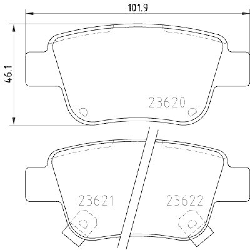 HELLA Bremsbelagsatz, Scheibenbremse 8DB 355 017-331