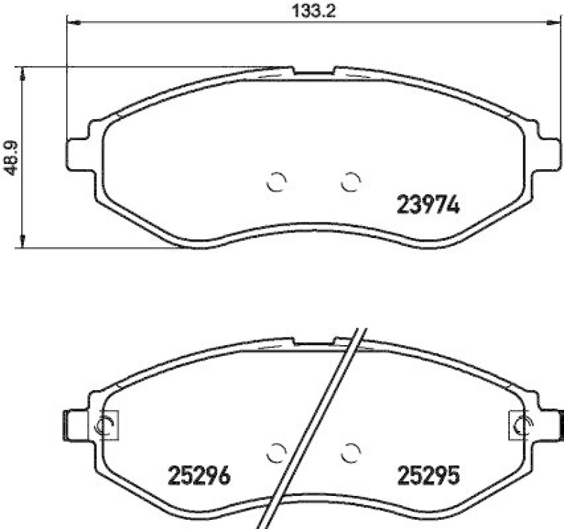 HELLA Bremsbelagsatz, Scheibenbremse 8DB 355 017-351