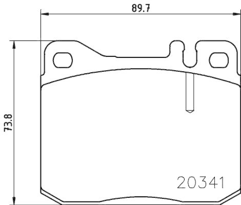 HELLA Bremsbelagsatz, Scheibenbremse 8DB 355 017-431
