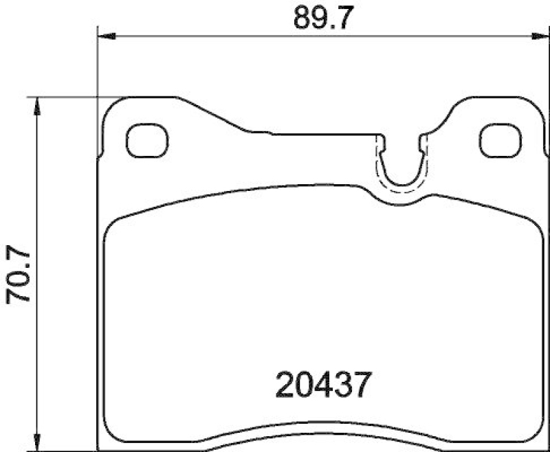 HELLA Bremsbelagsatz, Scheibenbremse 8DB 355 017-561