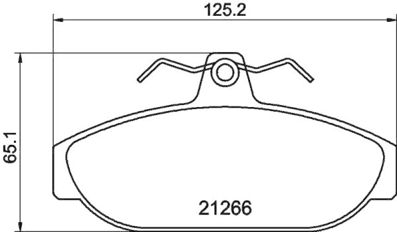 HELLA Bremsbelagsatz, Scheibenbremse 8DB 355 017-721