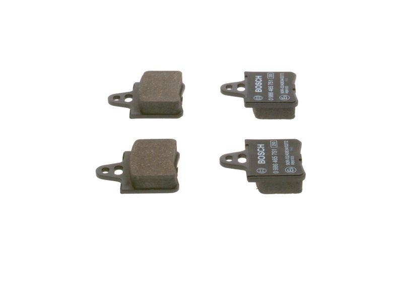 BOSCH Bremsbelagsatz, Scheibenbremse 0 986 465 751