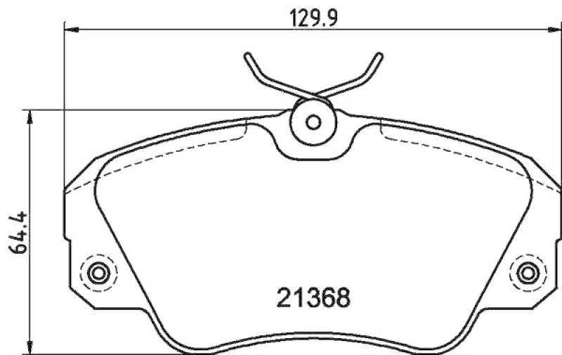 HELLA Bremsbelagsatz, Scheibenbremse 8DB 355 017-771