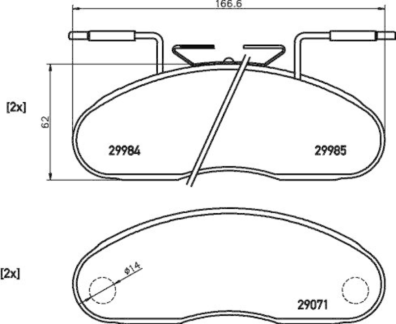 HELLA Bremsbelagsatz, Scheibenbremse 8DB 355 005-341